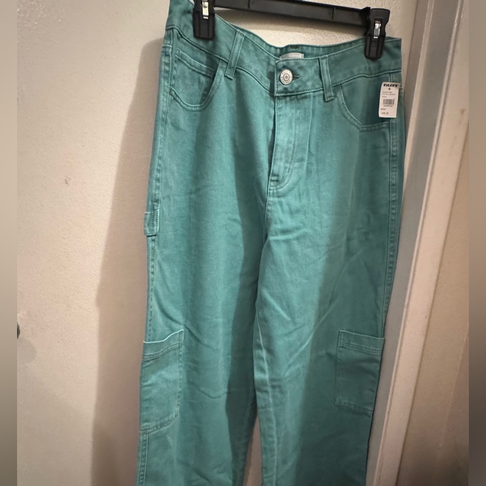 Tilly's Green Utility Carpenter Pants